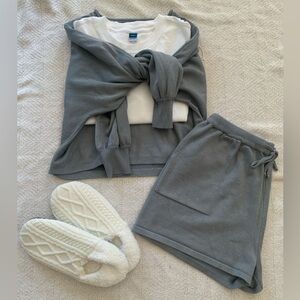 Two piece sweater & short set